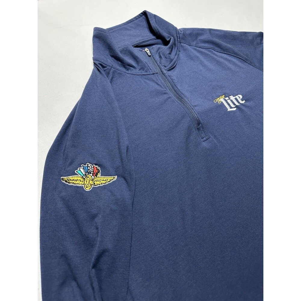 Indianapolis Motor Speedway Miller Lite Travis Mathew 1/4 Zip Pullover IMS Race - Picture 2 of 9